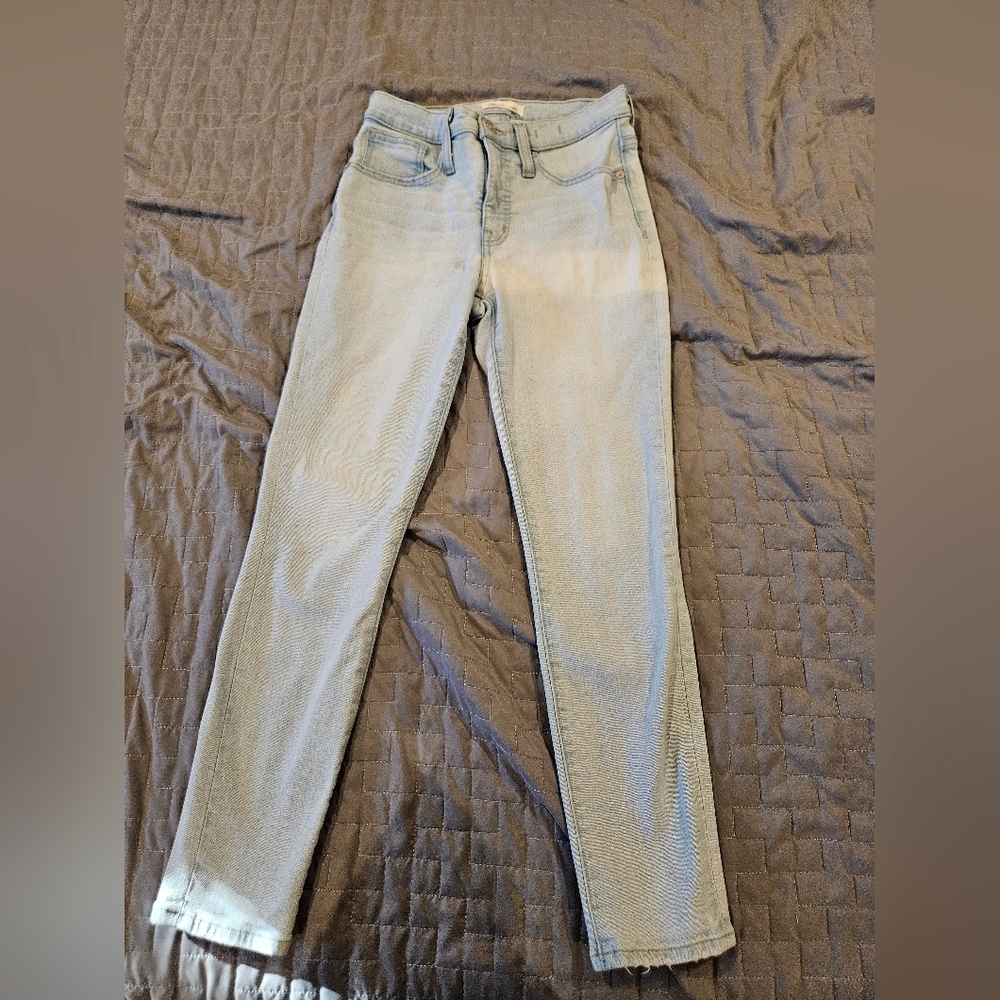 Madewell Petite 9" Mid-Rise Skinny Jeans Size 25 - Picture 2 of 9
